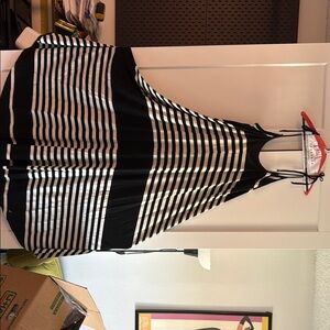 Black and White Striped Dress